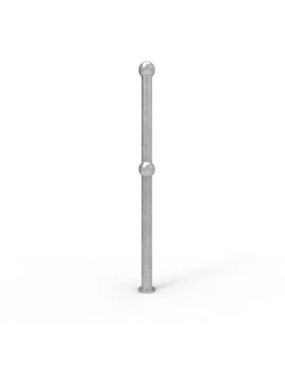 Ball Fence - End Post Below Ground - Galvanised