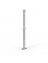 Ball Fence - End Post Surface Mounted - Galvanised