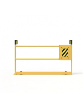 Ball Fence Roller Gate - 1500mm Opening - Powder Coated Safety Yellow