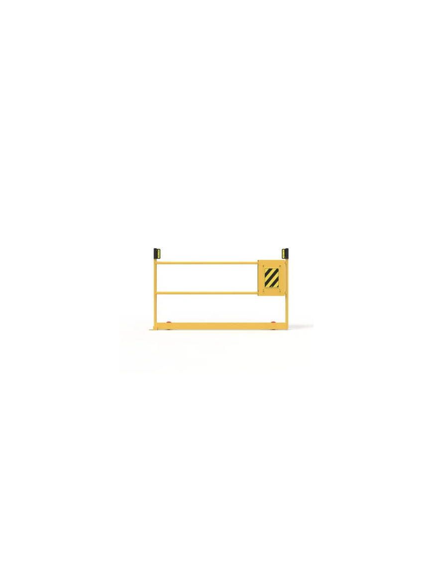 Ball Fence Roller Gate - 1500mm Opening - Powder Coated Safety Yellow