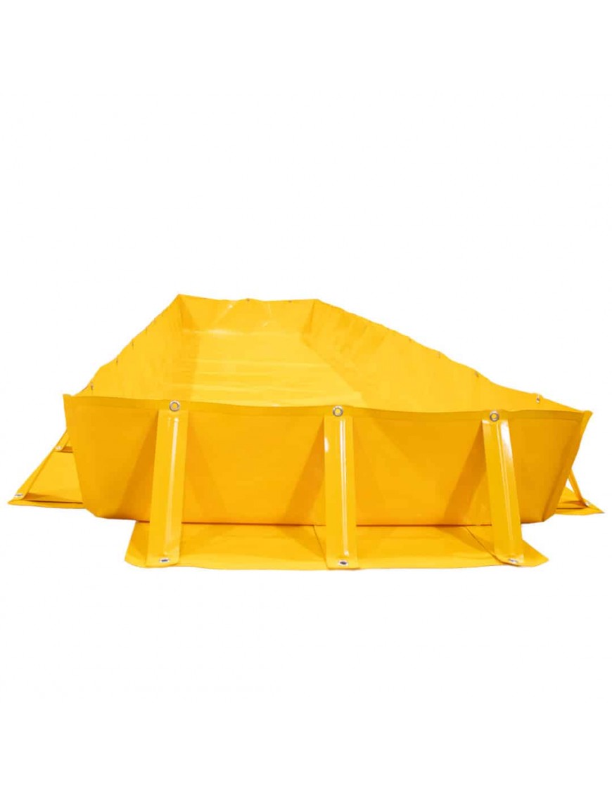 Collapsible Bund Yellow PVC 1.2m x 1.2m x 300mm