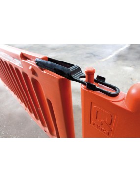 Menni-Q Pedestrian Fence Panel 2130mm Long-Polyethylene Hi-Vis Orange