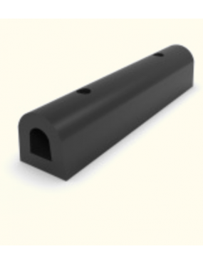 D-Section Docking Bumper Rubber 50 x 43 x 300mm