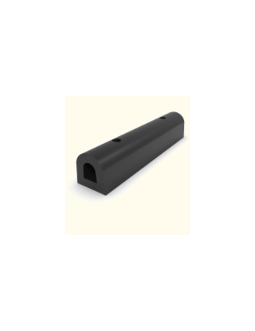 D-Section Docking Bumper Rubber 50 x 43 x 300mm