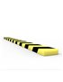 Anti Collision Strip 1m Polyurethane Black/Yellow Rectangular Profile