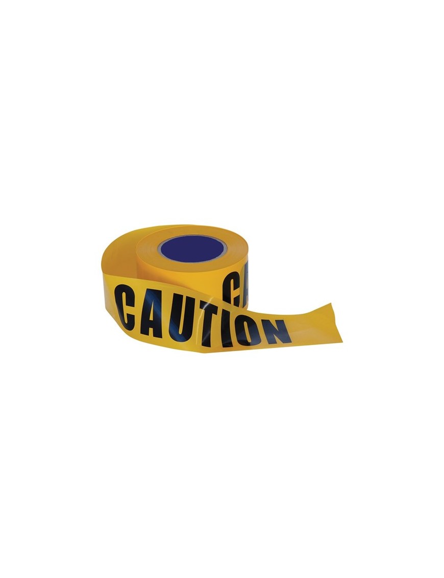 Barricade Tape - 100m x 75mm Caution Print 5pk