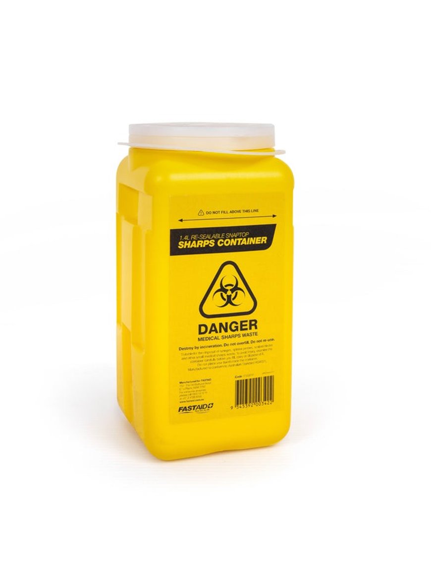 Plastic Sharps Container 1.4L