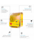 CARDIACT Alarmed AED Cabinet ‘Heart of the Nation’ (Yellow) 41 x 33 x 19cm