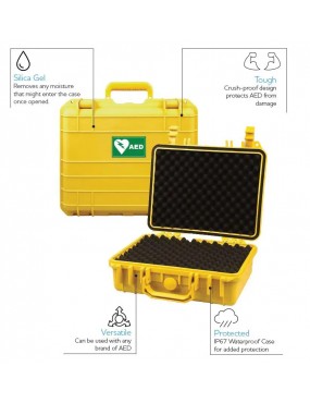 CARDIACT Large Waterproof Tough AED Case 43 x 38 x 15.4cm