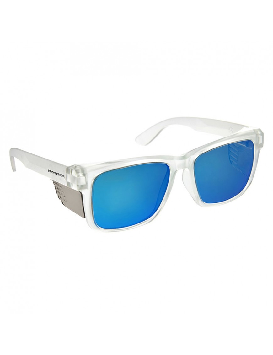 Safety Glasses Frontside Polarised Blue Revo Lens With Clear Frame Carton Of 144