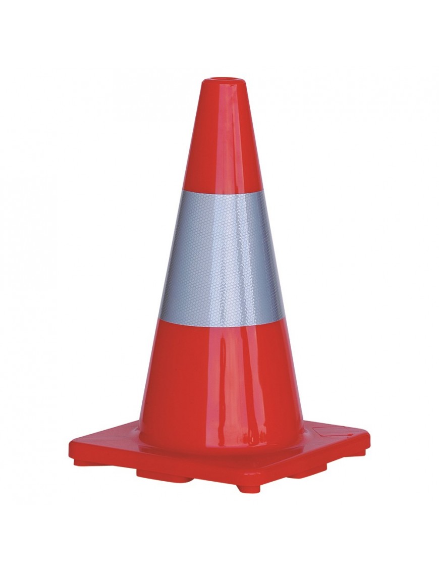 Orange PVC Traffic Cone / Reflective Tape 450mm