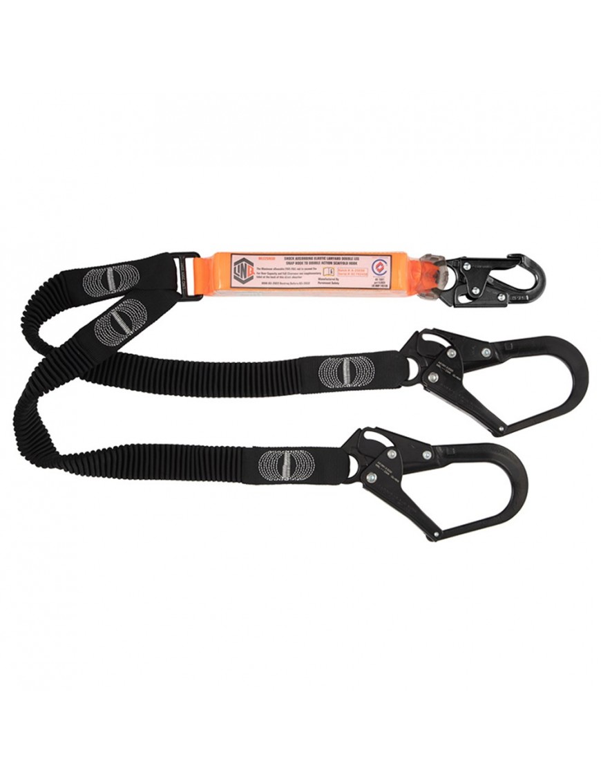 Elite Double Leg Elasticated Lanyard With Hardware SN & SD X2