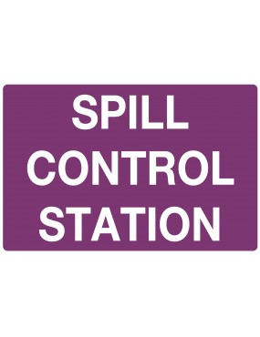 Emergency Information Sign - Spill Control Station - Cytotoxic  Metal