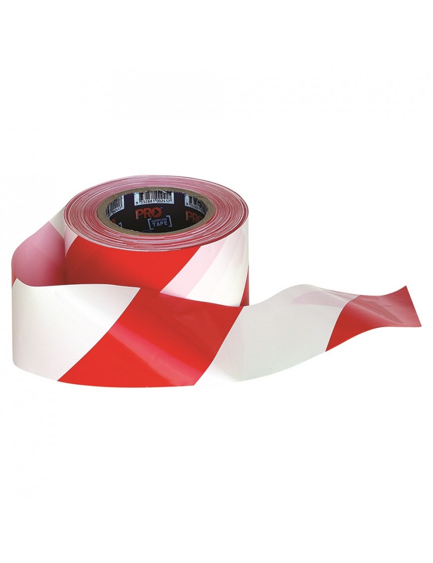 Barricade Tape - 100mx75mm Red & White 5pk