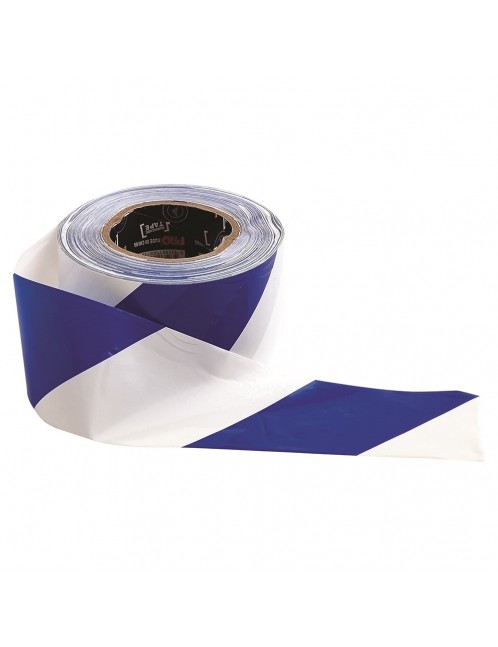 Barricade Tape - 100mx75mm Blue & White 5pk