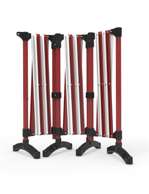 Port a guard Utility Expandable Barriers 3x2.5m Red/Black