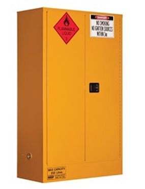 250L Flammable Storage Cabinet 2 Door