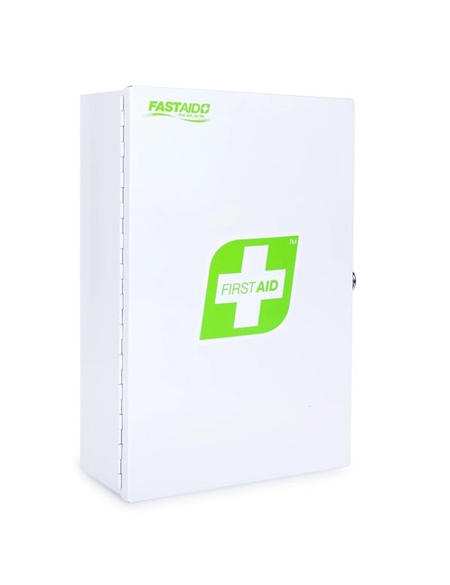 Empty Metal First Aid Cabinet